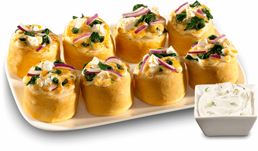 Pizza-Brötchen Olympia