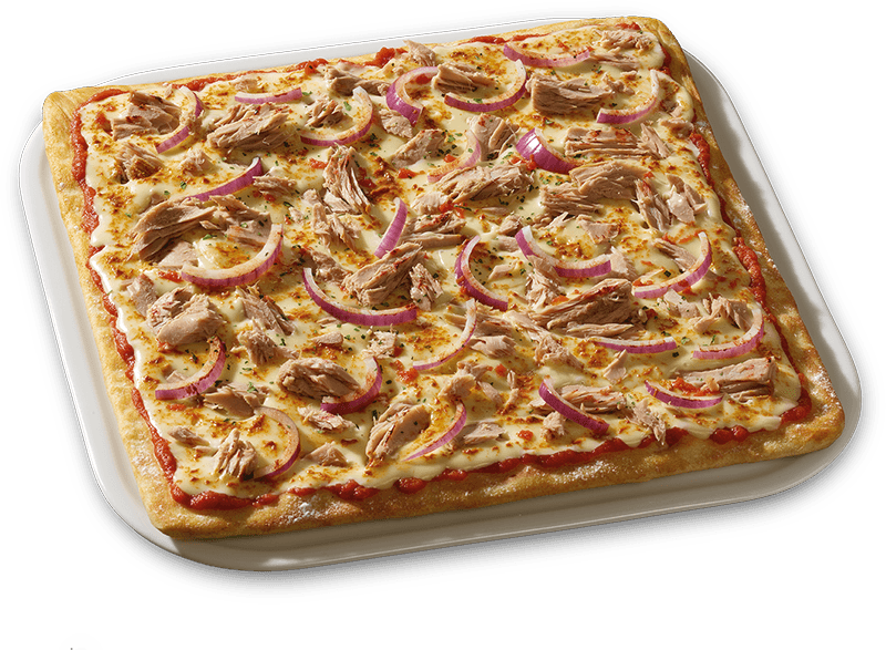 4-Ecken Pizza Tonno-Top