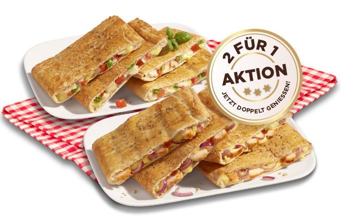 2 für 1 Aktion: Pizzini