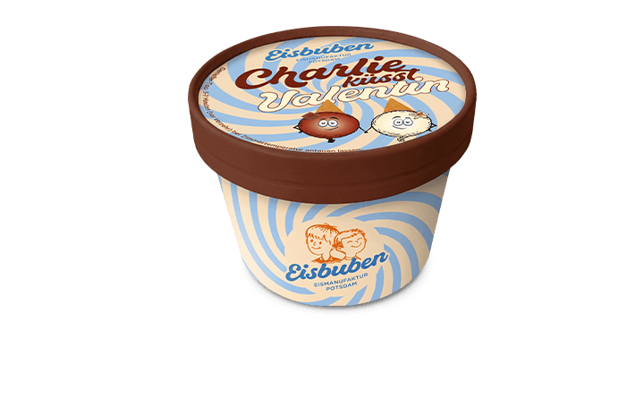 Eisbuben Charlie küsst Valentin