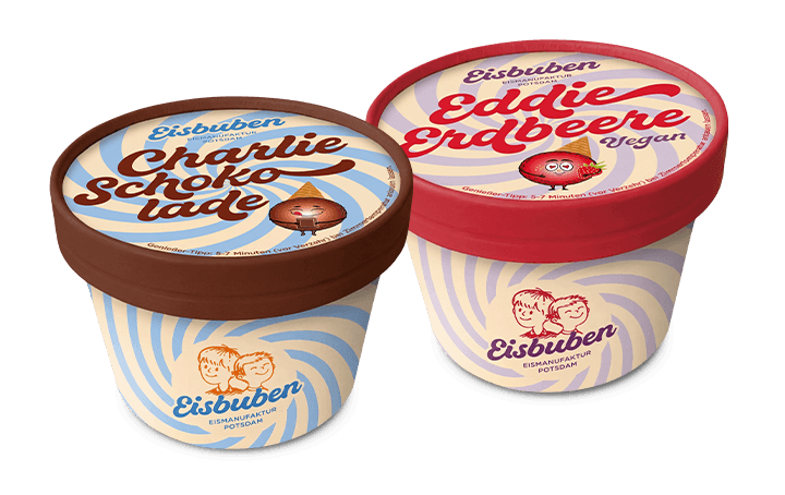 Valentinstags Eisbuben Duo