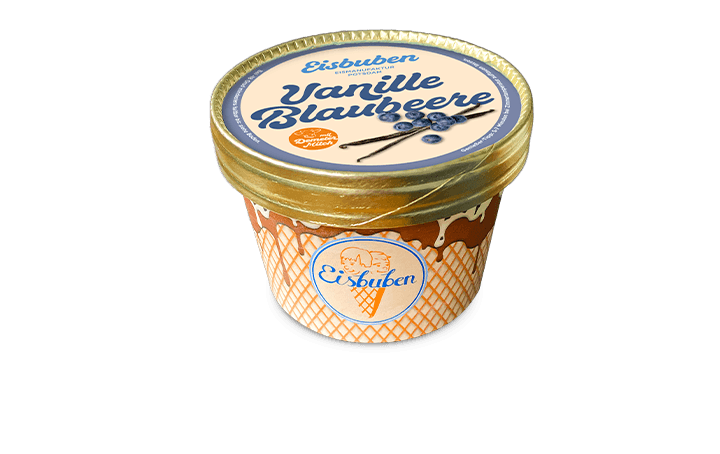 Eisbuben Eis Vanille-Blaubeere