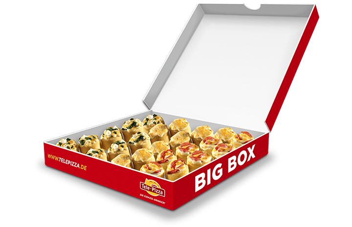 Pizza-Brötchen Big Box